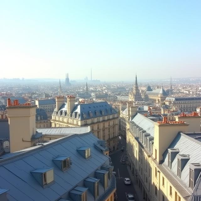 Vue sur les toits de Paris